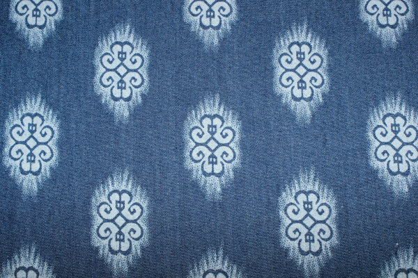 Jeansdruck Ornament leicht (10 cm)